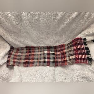 Plaid Scarf with Fringe - Guillaume De Mons Paris:  Made In France